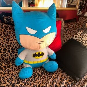 Batman Big Head stuffed plush toy Large 22" classic blue Justice League yr 2018